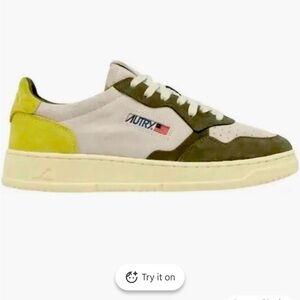 NEW Autry Sneakers with Yellow and Olive Accents